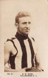 1923 Magpie Portraits of Our Leading Footballers #10 Reynolds Webb Front